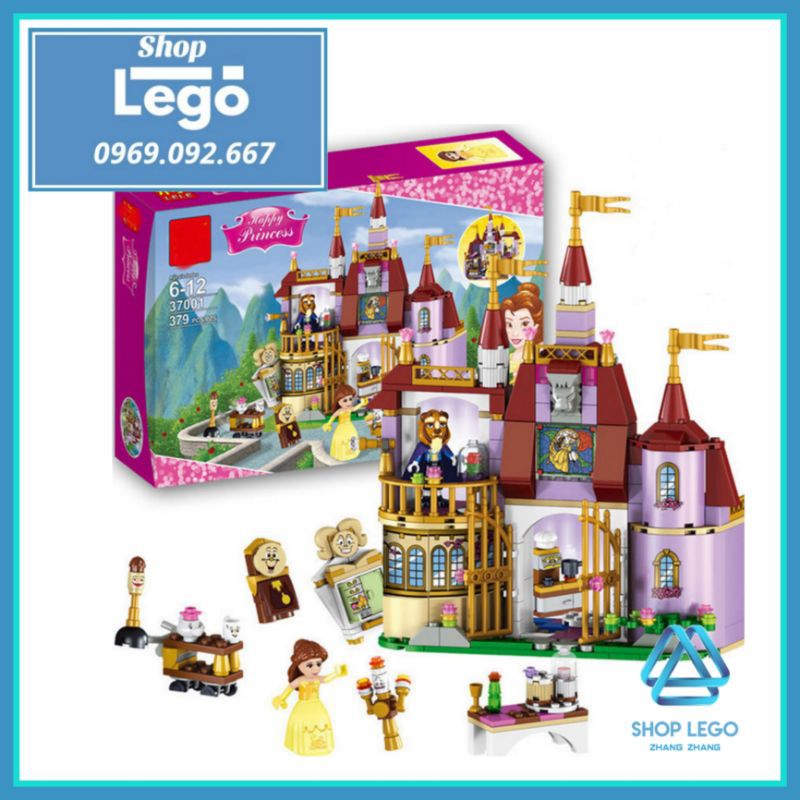 Xếp hình Beauty and The Beast Cổ tích Người đẹp và quái thú dành cho bé gái Lego Minifigures Lele 37001