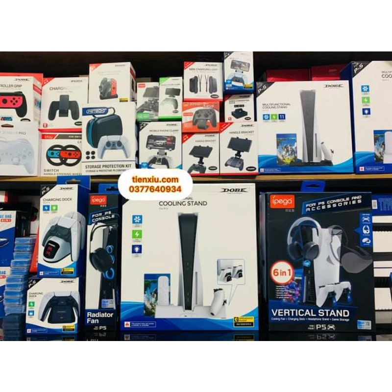 Đế tản nhiệt Ps5 đế dựng PS5 quạt tản nhiệt máy ps5 hãng dobe mới ra
