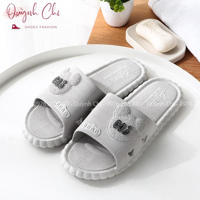 Dép Nam Nữ Đi Trong Nhà Hi Bear Chống Trơn Trượt Nhiều Màu Sắc