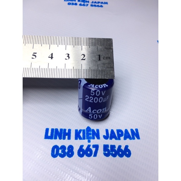 Tụ hoá  Acon 50V-2200uf sản phẩm chính hãng của nhật bản