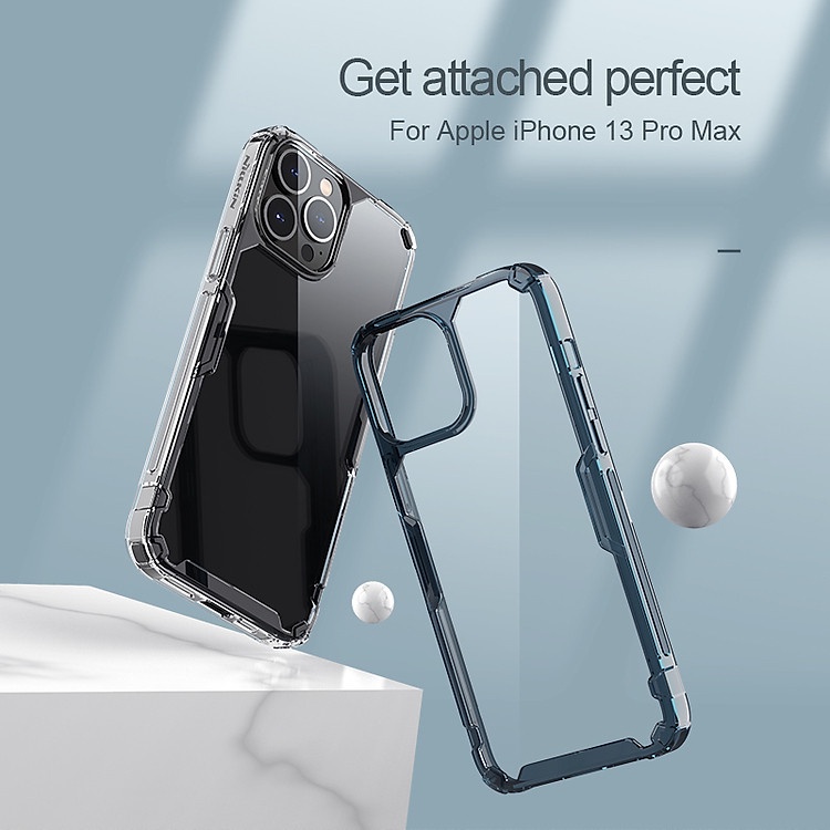 Ốp Lưng Nillkin Nature TPU Pro dành cho iPhone 13 / 13 Pro / 13 Pro Max - Hàng Nhập Khẩu.