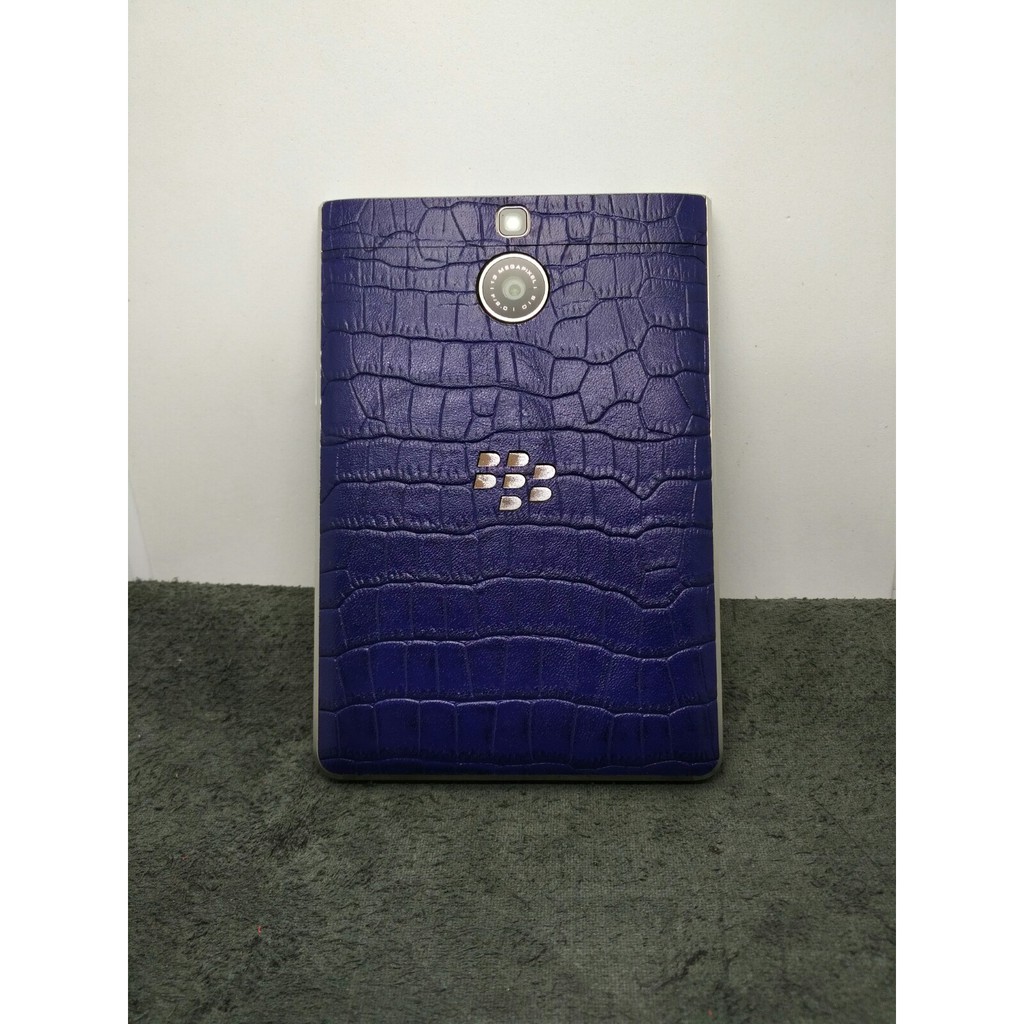[ Hot_Sale ] Dán da BlackBerry PassPort Silver - Dập vân cá sấu xanh