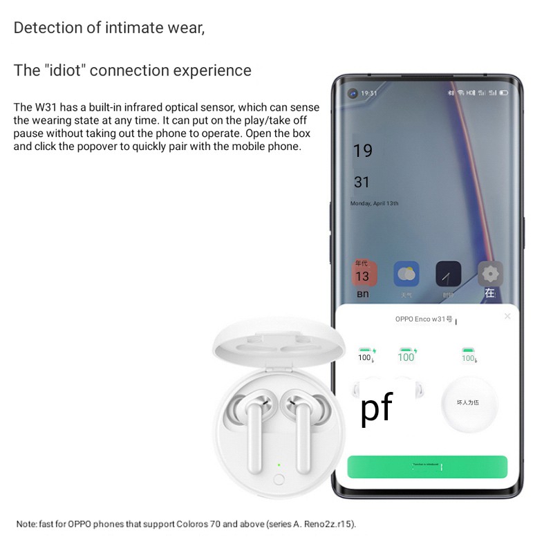 tai nghe không dây Nhét Tai Giảm Ồn Oppo Enco W31 | BigBuy360 - bigbuy360.vn