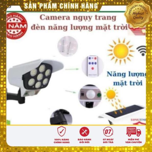 Đèn năng lượng mặt trời ngụy trang Camera chống trộm , Có điều khiển từ xa , chống nước IP68 , bảo hành chính hãng