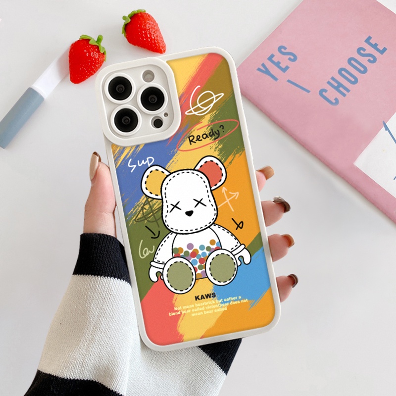 Ốp lưng iphone cạnh vuông lỗ camera kaws ready 6/6splus/7/7plus/8/8plus/x/xs/11/12/13/pro/max/promax-SALE HOT U4-13