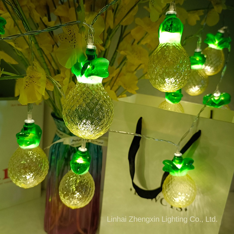 Dây Đèn Led Hình Quả Dứa Độc Đáo Dùng Trang Trí Phòng Ngủ