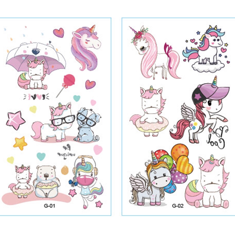 iF YOU Miếng dán hình xăm tạm thời phong cách hoạt hình đáng yêu dễ thương