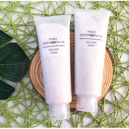Sữa Rửa Mặt Tẩy Da Chết Muji Face Soap Scrub