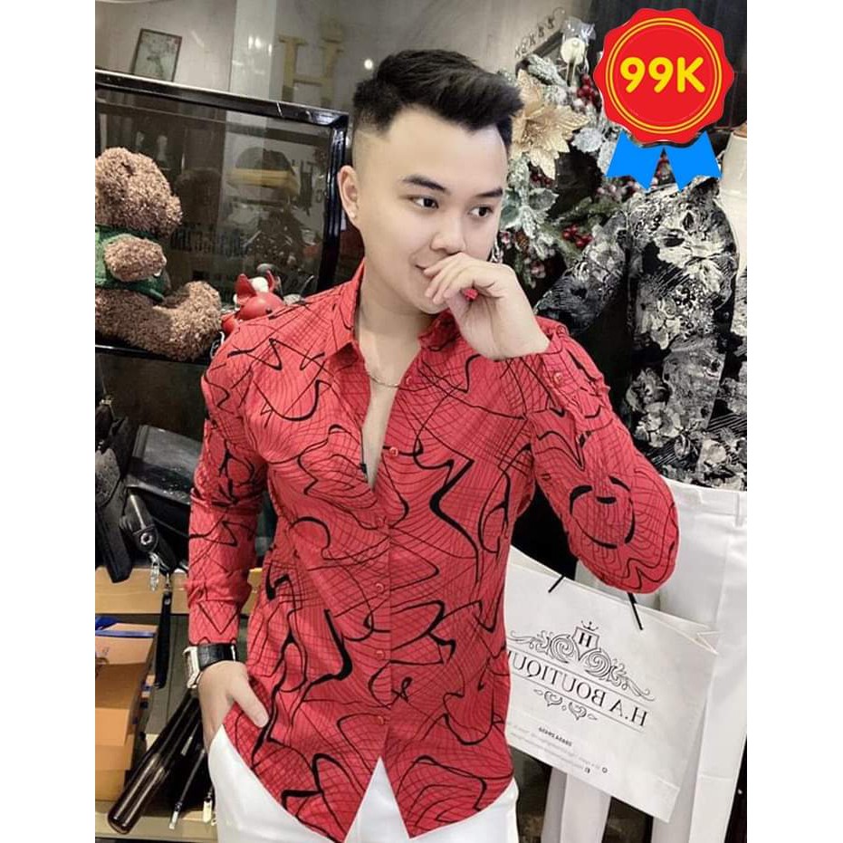 [FreeShip HCM 99K] Áo Sơ Mi Nam Nữ Dài Tay In Họa Tiết 3D Chất Lụa Cao Cấp Năm Nay 1006 TITI Fashion SS04 | BigBuy360 - bigbuy360.vn