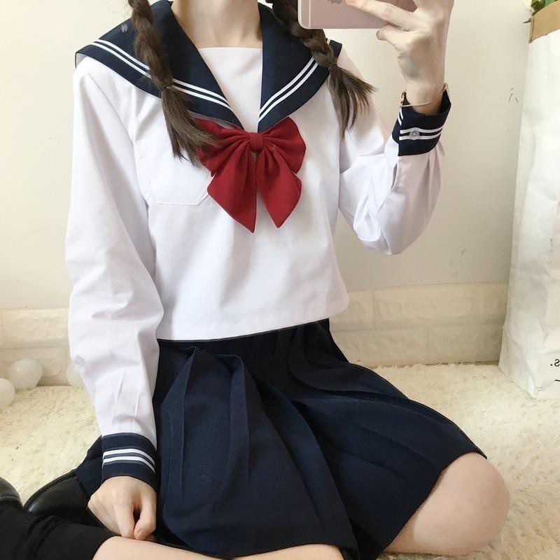Đồng phục da trắng. Bộ Đồ Thủy Thủ Cơ Bản. Đồng phục học sinh. Đồng Phục Học Sinh Nhật Bản Và Đồng Phục Lớp Học. Bộ Đồng Phục Học Sinh. cosplay. White JK. Sexy