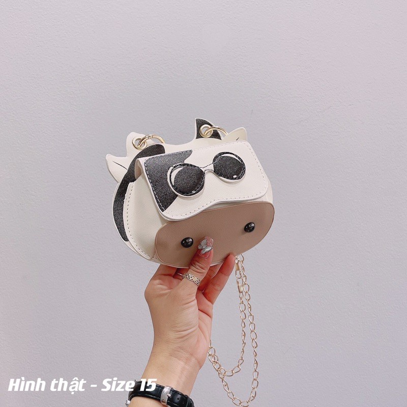 Túi đeo chéo nữ mini bò sữa đi chơi đẹp dễ thương giá rẻ