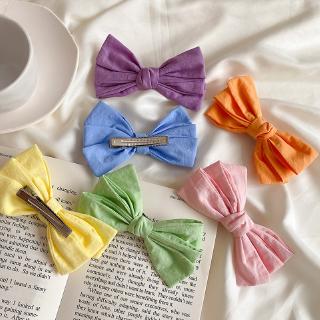Kẹp Tóc Nơ Nhiều Màu Sắc Phong Cách Hàn Quốc