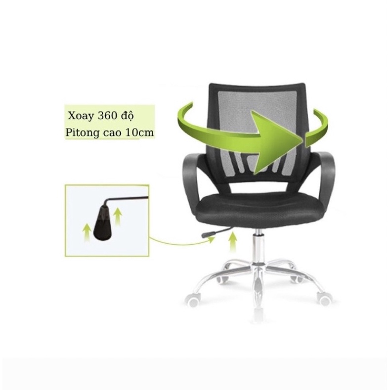 Ghế xoay văn phòng lưng lưới ô vuông hàng loại 1