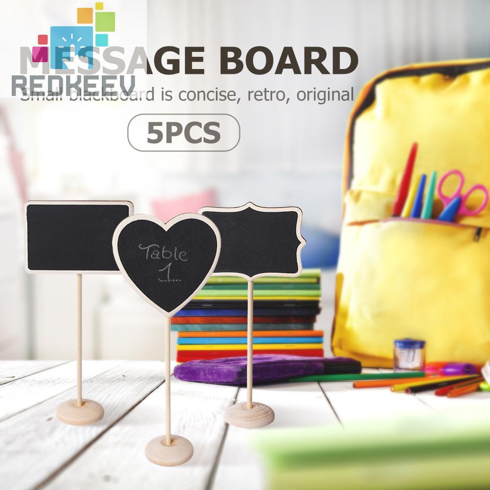 Bộ 5 Bảng Đen Viết Phấn Mini Bằng Gỗ