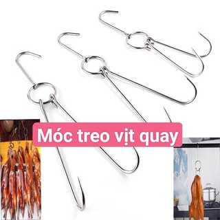 01 MÓC TREO VỊT QUAY 100% INOX