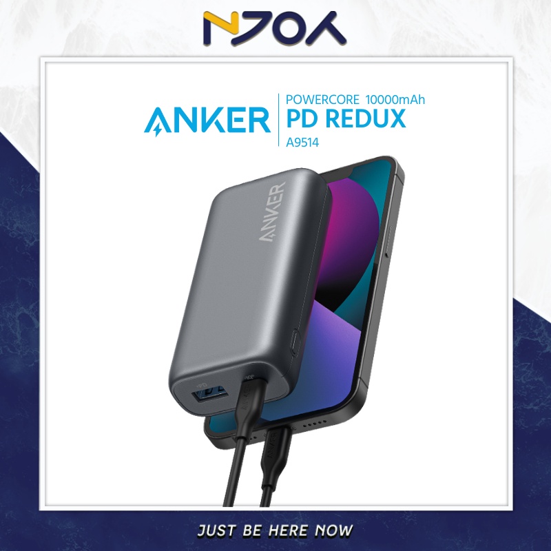 Pin Dự Phòng Mini 10000mAh Siêu Nhỏ Gọn Tiện Lợi ANKER Powercore PD Redux A-9514 Sạc Nhanh 22.5W + IQ 3.0 Njoyshop