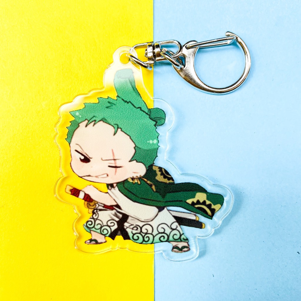 ( Mica trong acrylic ) Móc khóa anime ONE PIECE ver WANO ĐẢO HẢI TẶC mẫu mới chibi anime xinh xắn