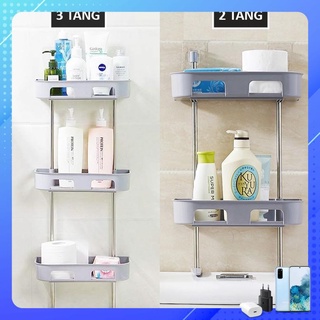 Kệ Nhà Tắm 2 Tầng Và 3 Tầng, Kệ Toilet Nhà Vệ Sinh Để Đồ Đa Năng Có Chân Đứng Vững Chắc