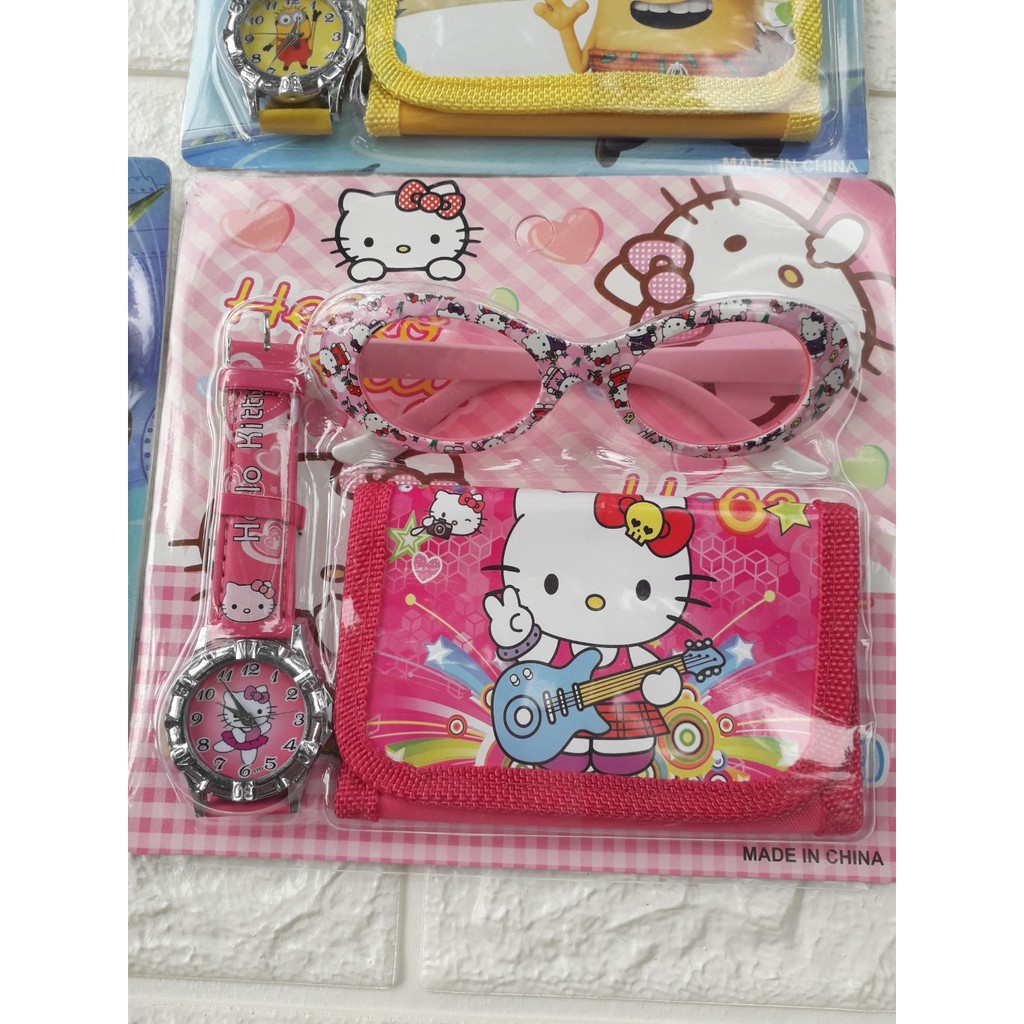 Set 3 món đồng hồ + kính + ví cho bé | BigBuy360 - bigbuy360.vn