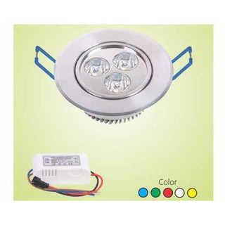 Đèn led dowlight mắt ếch âm trần 3W lỗ khoét 60mm hàng cao cấp giá rẻ