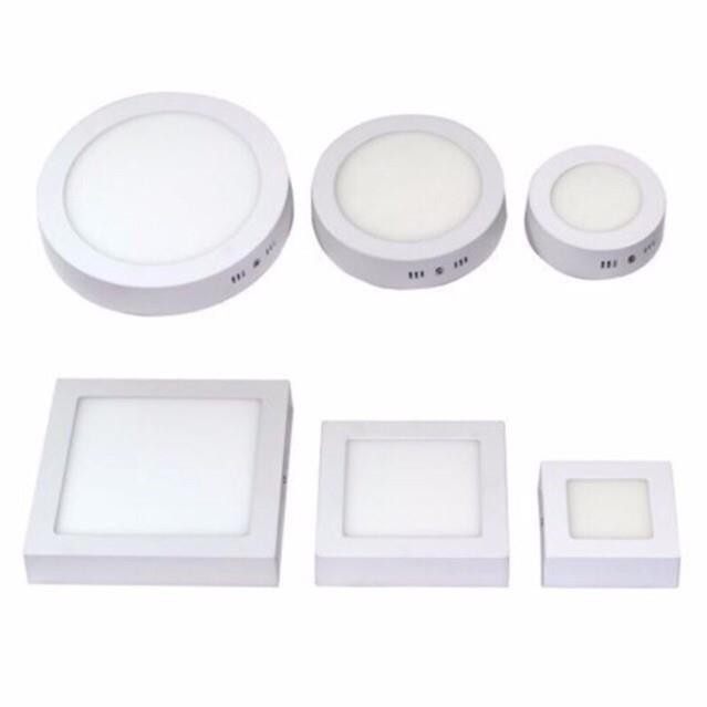 [BÓNG ĐÈN] Đèn led ốp trần (ốp nổi) Vuông 6w đến 24w