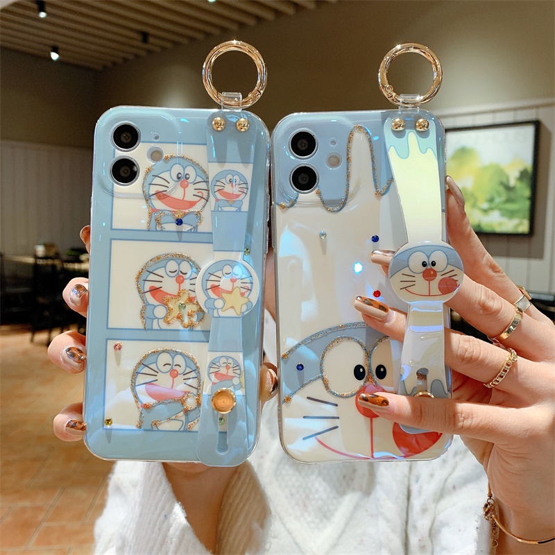 Ốp Điện Thoại Chống Sốc Họa Tiết Doraemon Cho Iphone 7 8 Plus Se2020 Xr X Xs 12 Mini Pro Max