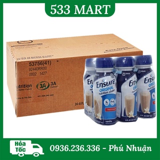 Thùng 24 chai sữa nước Ensure Original vani 237ml