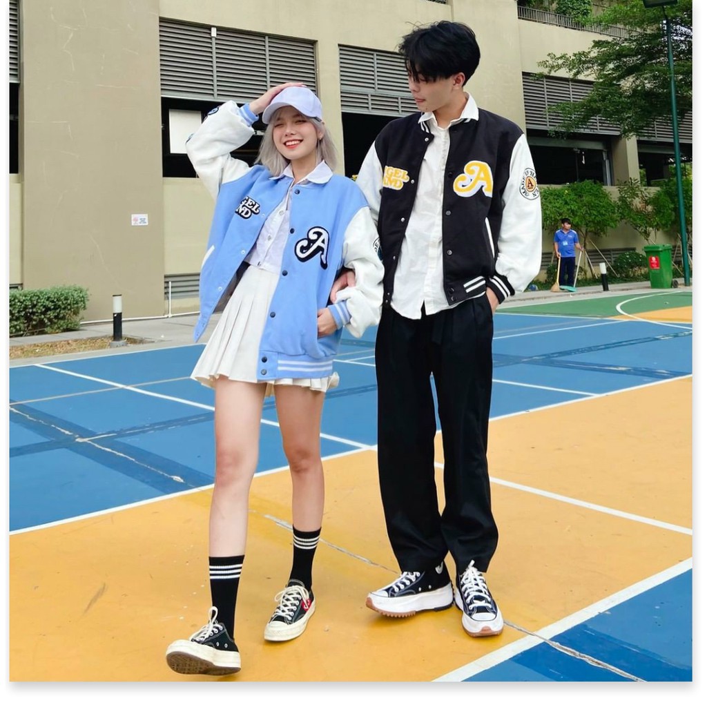 Áo khoác dù kiểu bomber chất dù 2 lớp họa tiết chữ cùng thiên thần siêu đẹp cute hiện đại hot trend | BigBuy360 - bigbuy360.vn