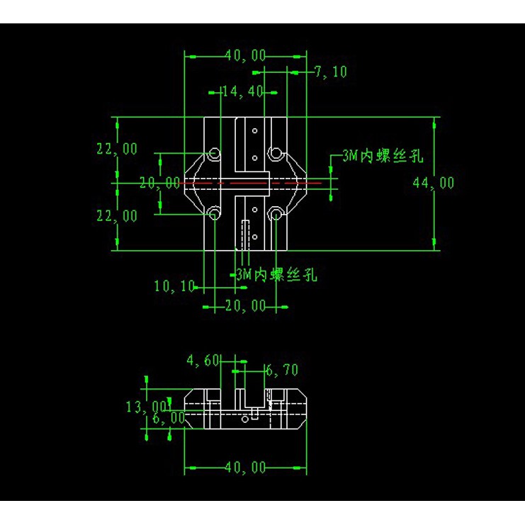 Kẹp nối đai truyền động M3 - Máy in 3D delta