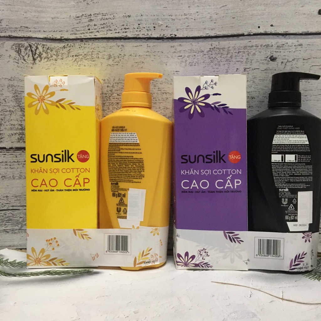 Dầu gội đầu Sunsilk mềm mượt diệu kỳ 650g ❣️ MUA 1 TẶNG 1❣️  tặng kèm xả 140gr HÀNG VIỆT NAM