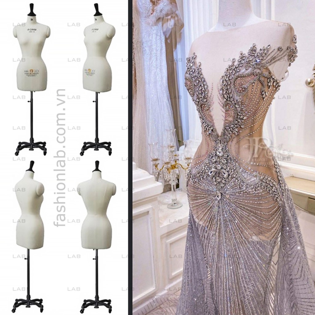 Cốt thiết kế nữ bán thân Haute couture - Ma nơ canh/ dressform Beifu #0102