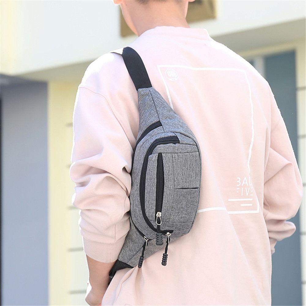 Ví Đeo Hông Vải Canvas Phong Cách Hip Hop Thời Trang
