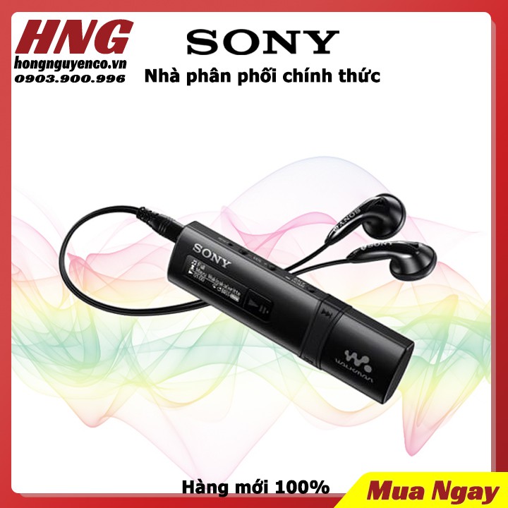 Máy nghe nhạc Sony NWZ-B183F 4GB kèm tai nghe - Hàng phân phối trực tiếp - Bảo hành 1 năm