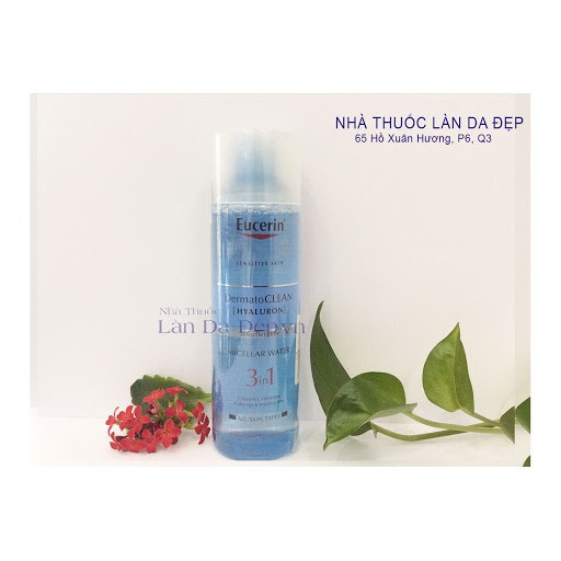 NƯỚC TẨY TRANG DỊU NHẸ CHO DA NHẠY CẢM DERMATO CLEAN HYALURON MICELLAR 3IN1 EUCERIN 200ML CHÍNH HÃNG - 7712