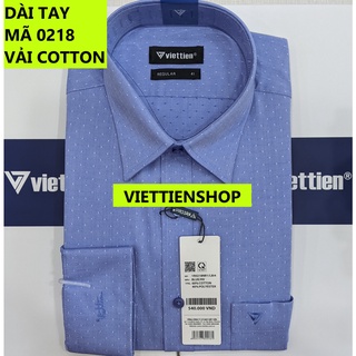 (0218 HVL) ÁO SƠ MI VIỆT TIẾN DÀI TAY HOA VĂN
