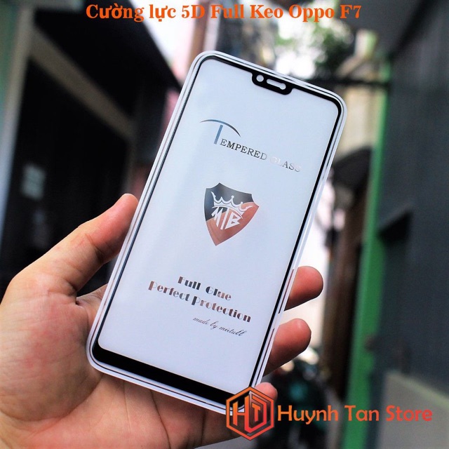 Kính cường lực oppo F7 Siêu Cứng, Full keo