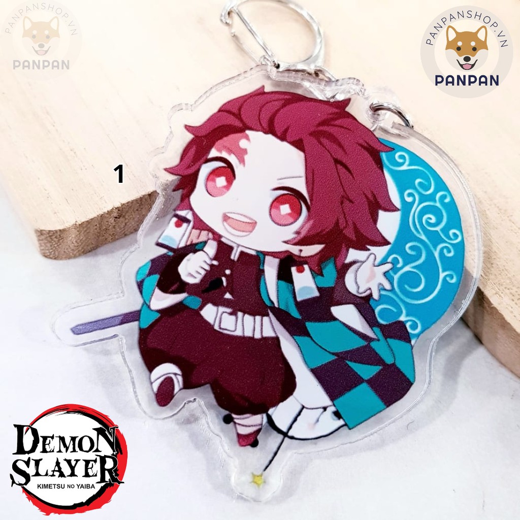 Móc Khoá Anime Mica Acrylic Kimetsu no Yaiba (6m) Thanh Gươm Diệt Quỷ