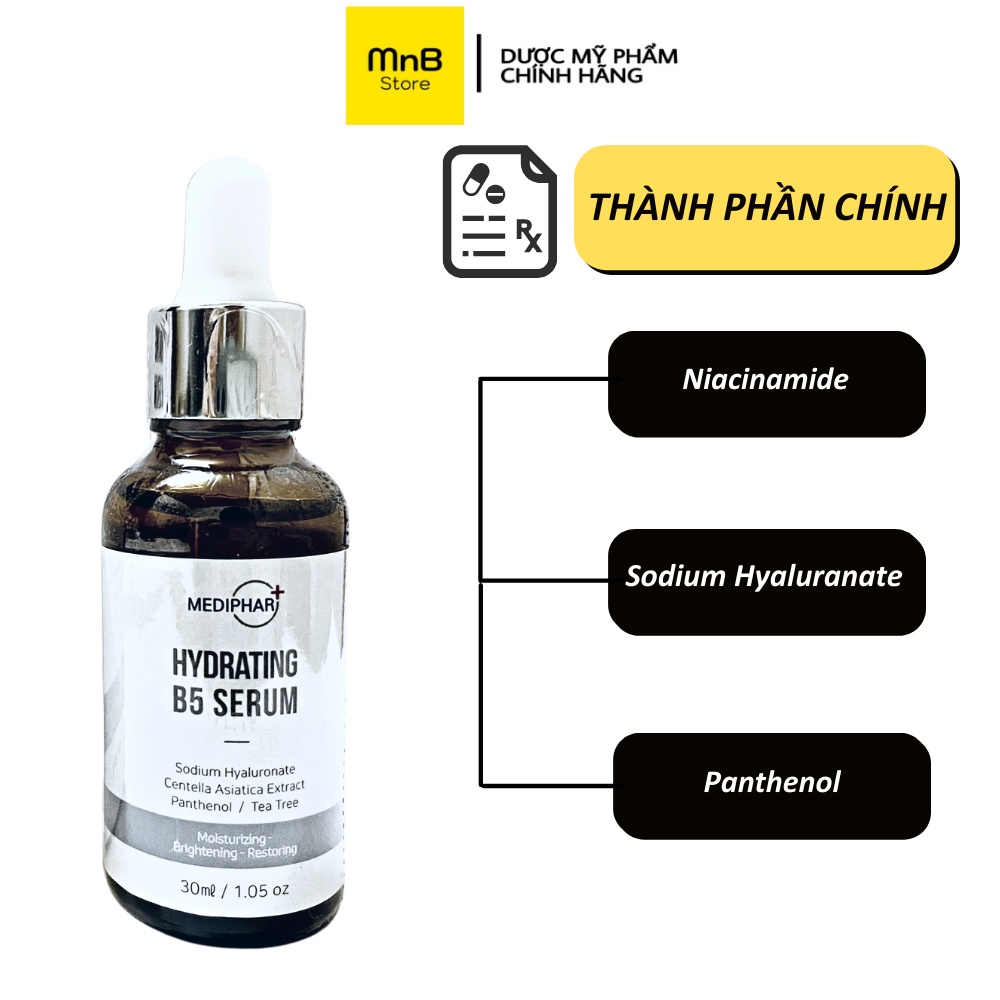 Tinh chất serum dưỡng ẩm phục hồi sáng da cấp nước chống lão hóa MEDIPHAR+ HYDRATING B5