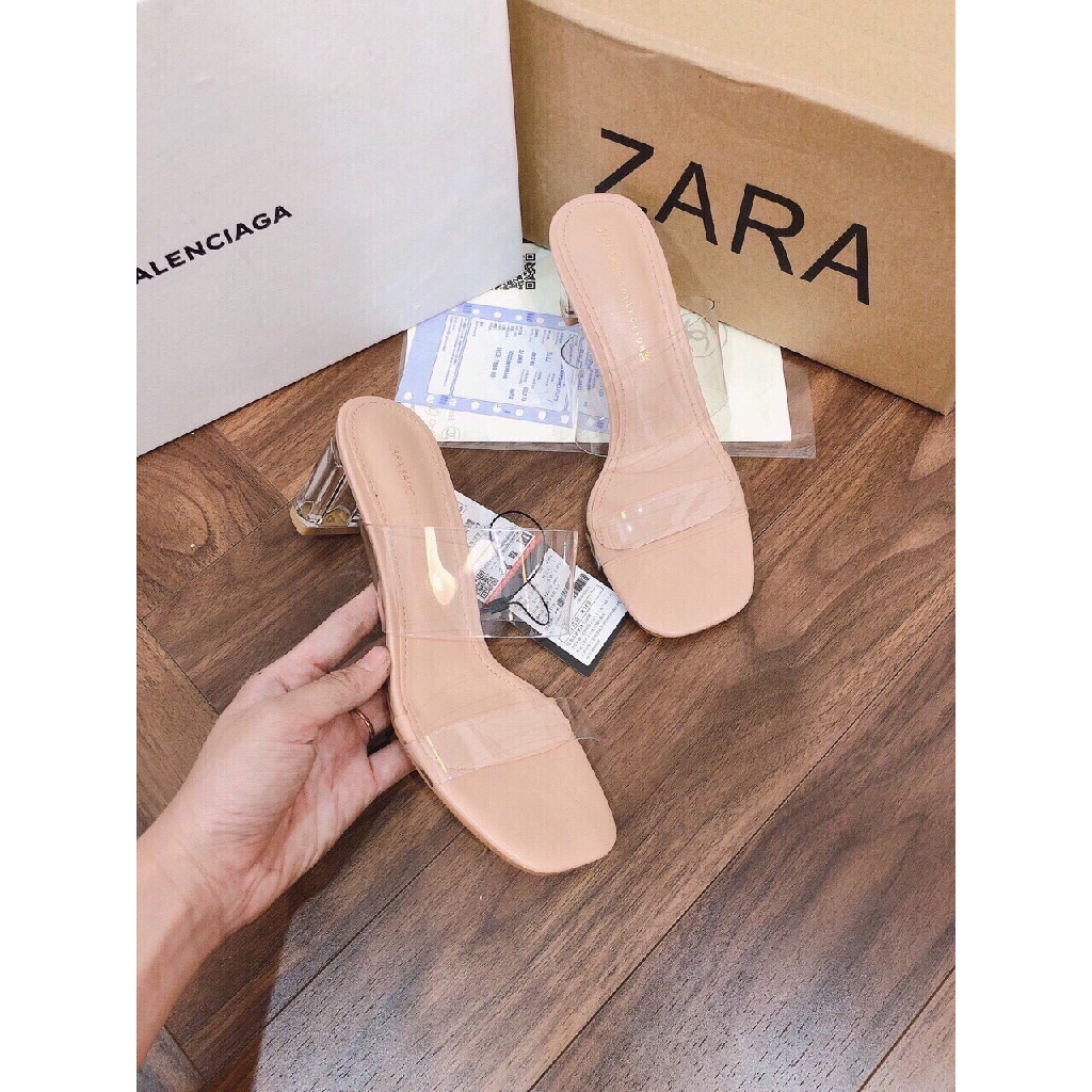Guốc nữ mika hai quai gót sơn cao 5p mã L52