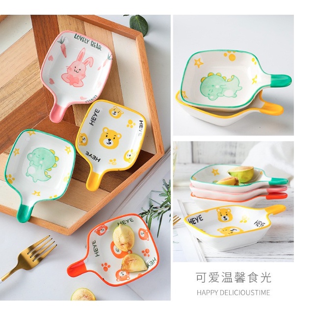 Bát Sứ Ăn Dặm Họa Tiết, Hình Dễ Thương Cho Bé Ăn Dặm Kiểu Nhật, Trang Trí Bữa Ăn