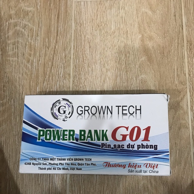 Cục sạc dự phòng Grown tech
