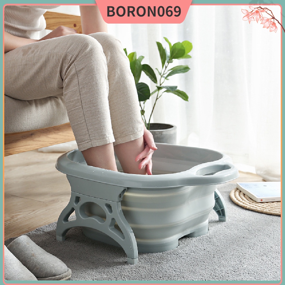 Bồn tắm ngâm chân Thiết kế con lăn di động có thể gập lại Xô massage SPA để giảm đau nhức bàn Boron069