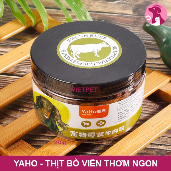 [275g] HỘP THỊT VIÊN MỀM YAHO - ĐỒ ĂN THƯỞNG/ SNACK CHO CHÓ