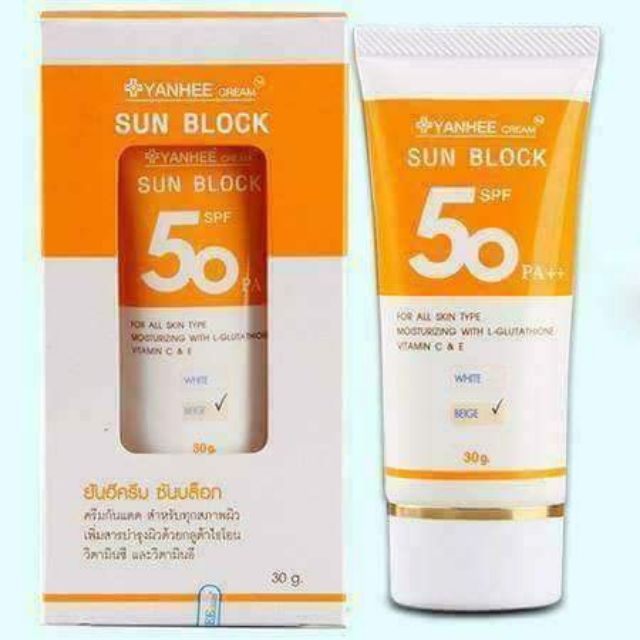 {HANG THÁI }Kem chống nắng YANHEE Cream Sun Block 50SPF THÁI