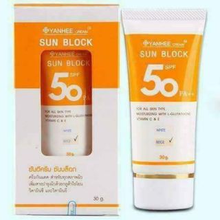 Kem chống nắng yanhee cream sun block 50spf thái