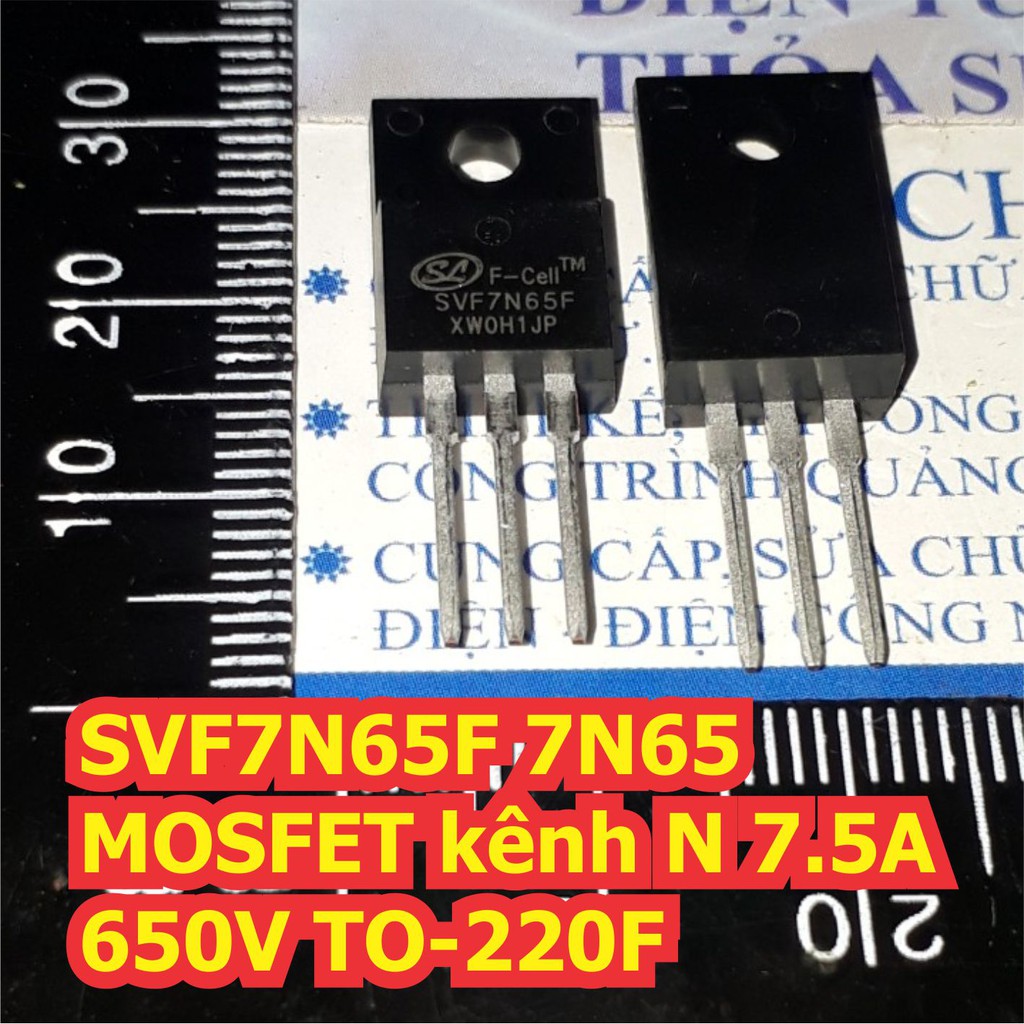 2 con SVF7N65F SVF7N65 7N65 MOSFET kênh N 7.5A 650V TO-220F kde7138