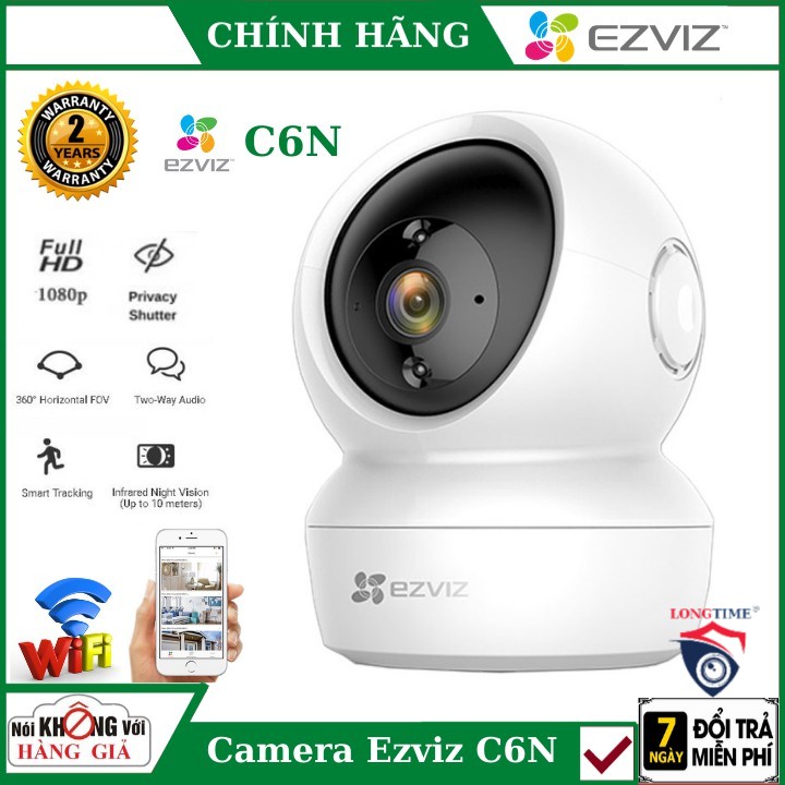 Camera Wifi xoay 360 Ezviz C6N 2.0MPX, Full HD 1080P , đàm thoại 2 chiều , cảm biến chuyển động
