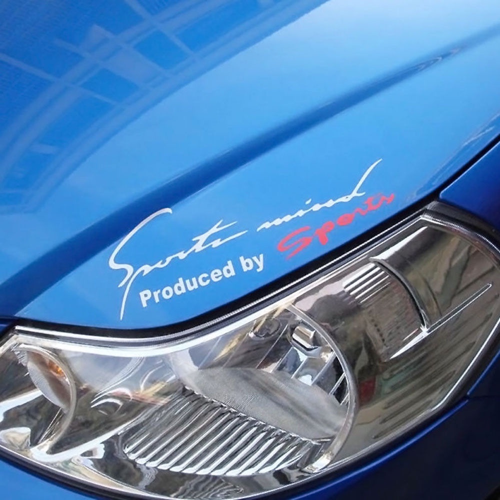 Miếng dán trang trí xe hơi phong cách thể thao phản quang nhiều màu