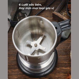 _Máy xay ngũ cốc, xay gia vị inox mini hàng chính hãng công suất cao 300W