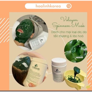 (Đủ bill) Mặt nạ tảo xoắn cao cấp volayon màu xanh lá